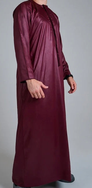 Maroon / Burgundy Emirati Thobe | Jubba | Kandura - Madyna