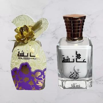 AISHA Arabic Perfume Spray for Women Alcohol Free-50ml - Madyna