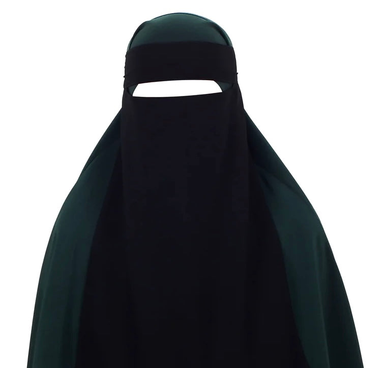 Black Single Niqab Hijab Face Cover – Madyna