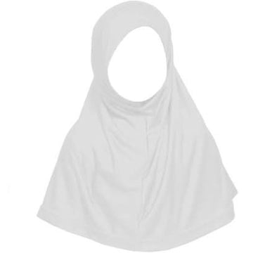 Girls White Hijab/Scarf/Burkhi - Madyna